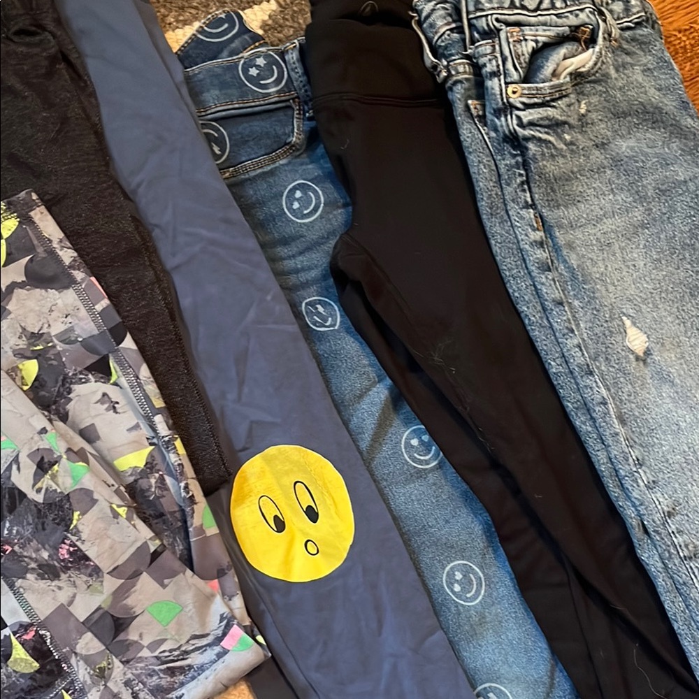 Bundle! Graphic and Denim Pants Collection - girls 8
